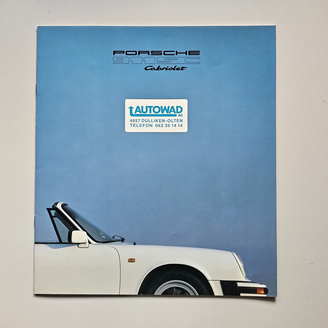 Porsche Documenti: Porsche 911 SC Prospekt – Usato da Stein AG venduto da Zantico