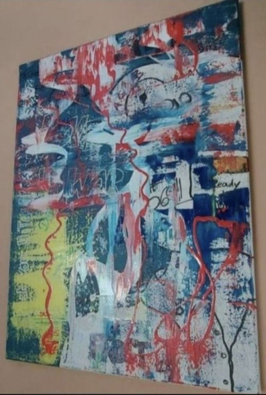 Dipinti: Gemälde Abstrakt Bunt handmade 50×70 – Nuovo (secondo la descrizione) da Riehen venduto da Steinbock1970 2