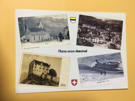 Ak Flums mehrbildrig 700 Jahre Schweiz