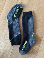 Skisocken Head 31-34 schwarz grau Sportdesign guter Zustand