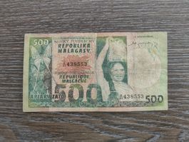 Madagaskar 500 Francs 1974, selten !!!!!!