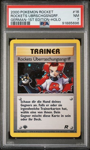 Pokémon Rockets Überraaschungsangriff #16 PSA 7 Population 3 | Kaufen ...