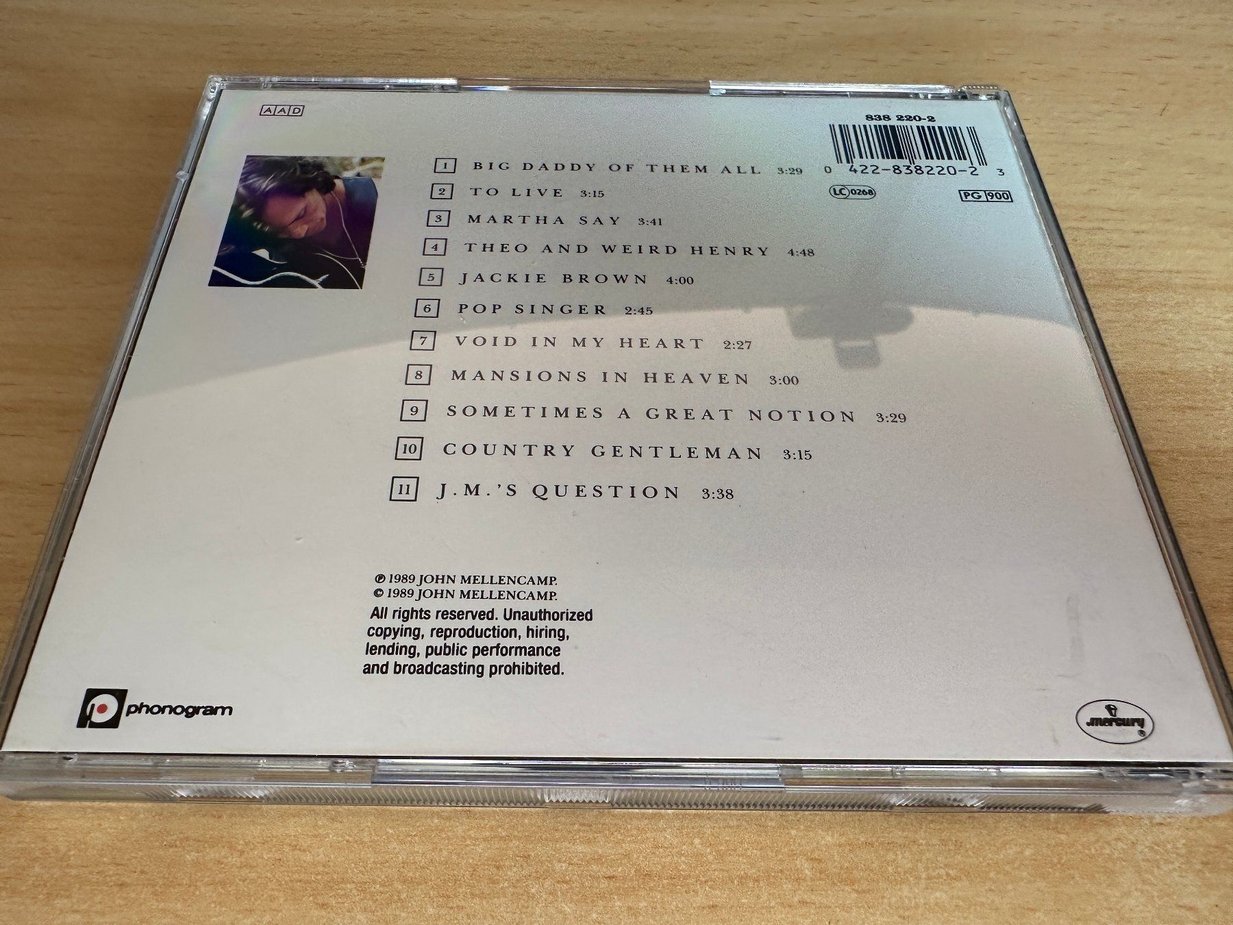 CDs: A1 John Cougar Mellencamp – Big Daddy – Gebraucht aus Rikon im Tösstal von Alpenmutz 1