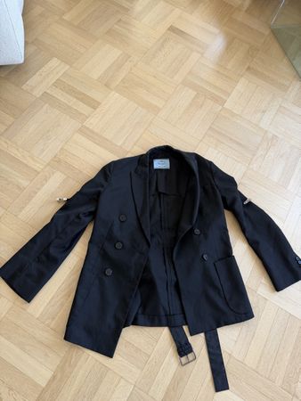 Prada Blazer schwarz mit Schnallen