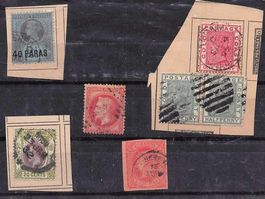 Steckkarte mit BRIEFMARKEN KLASSIK - Gold Coast, Empire etc.