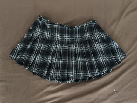 Vintage Plaid Mini Skirt - Y2K Style