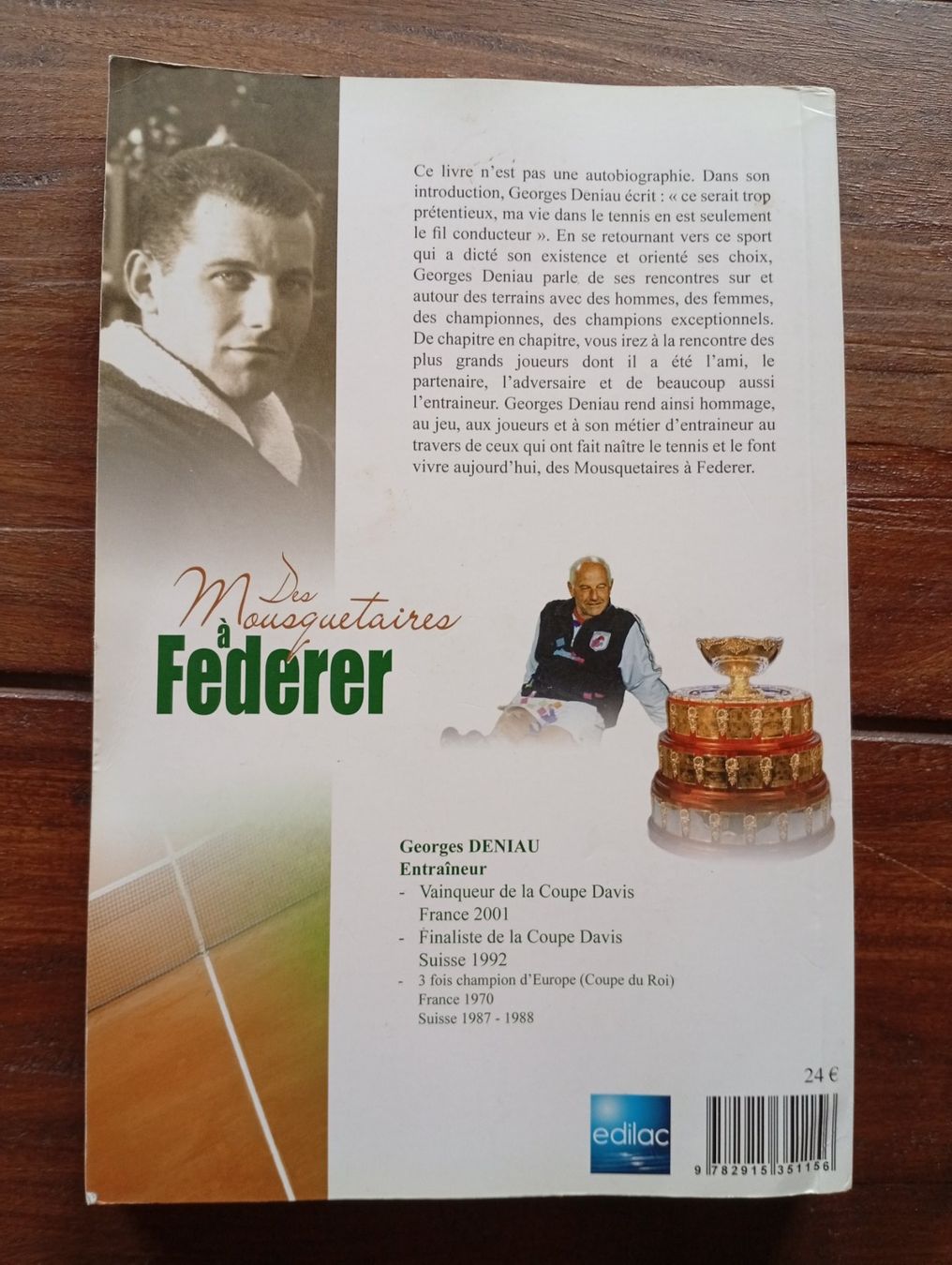 Libri: Des mousquetaires à Federer – Usato da Perrefitte venduto da 36B 2