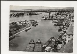 AK 1959 Basel Rheinhafen Teilansicht 🤓