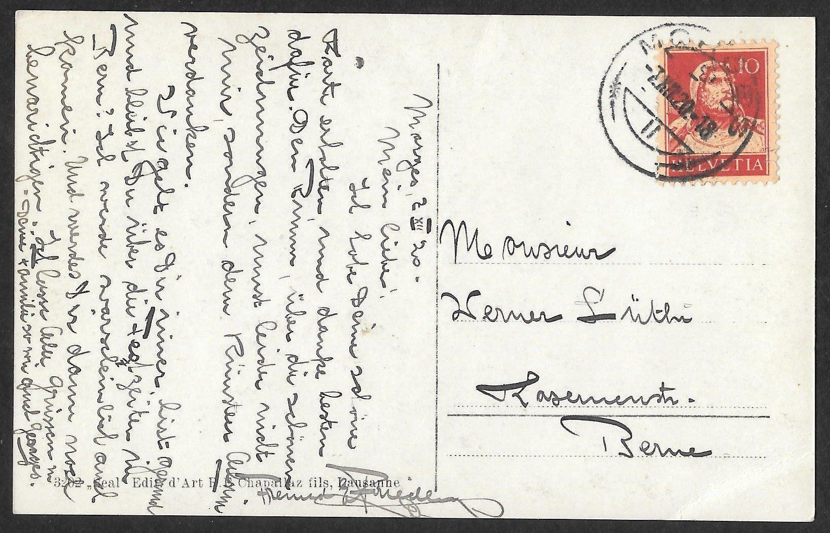 Cartes postales: Vufflens le château – D'occasion à Olten par clotaldi 1
