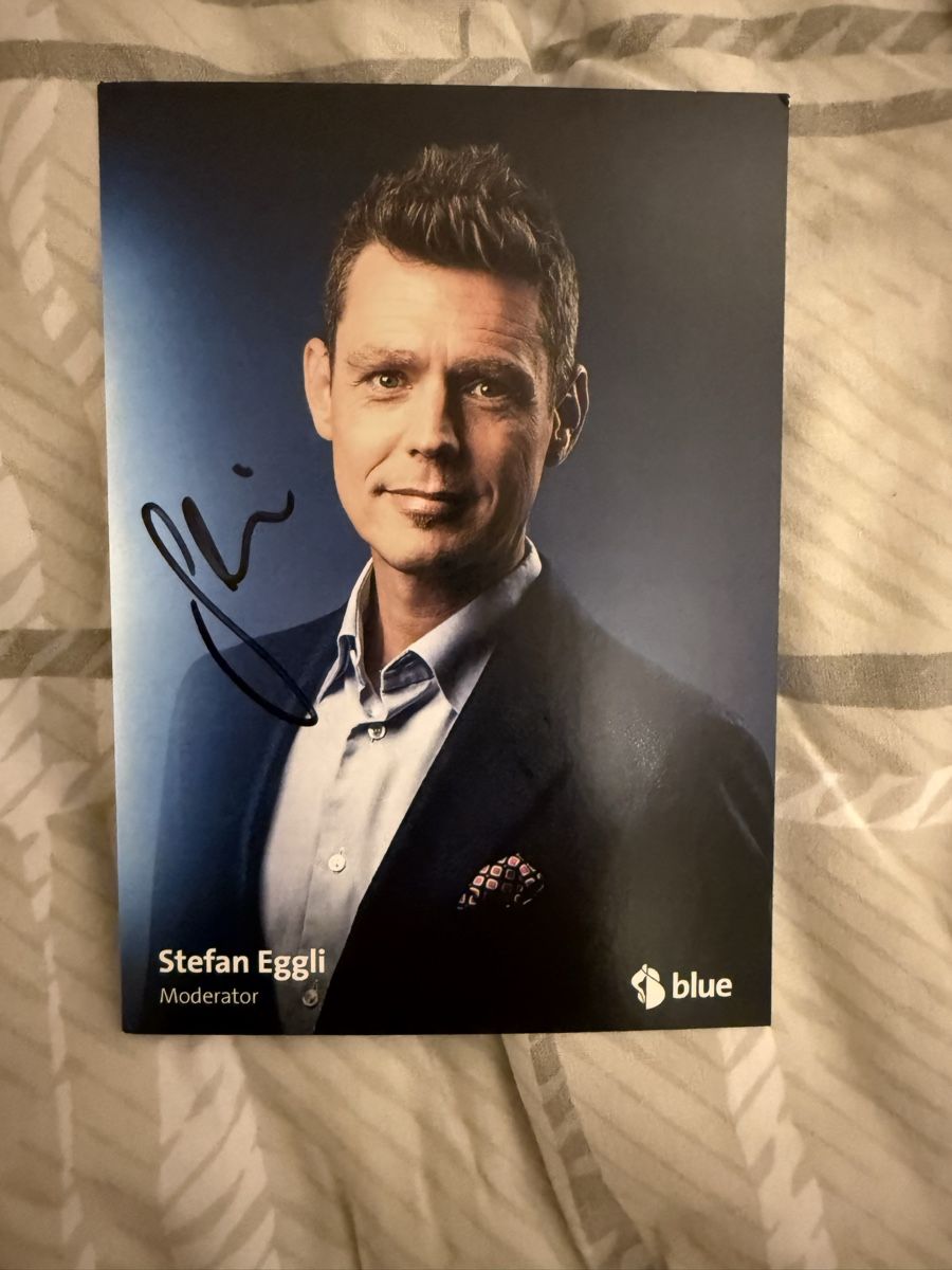 Autografi: Autogramm Stefan Eggli Moderator guter Zustand – Usato da Rüschlikon venduto da andi_841