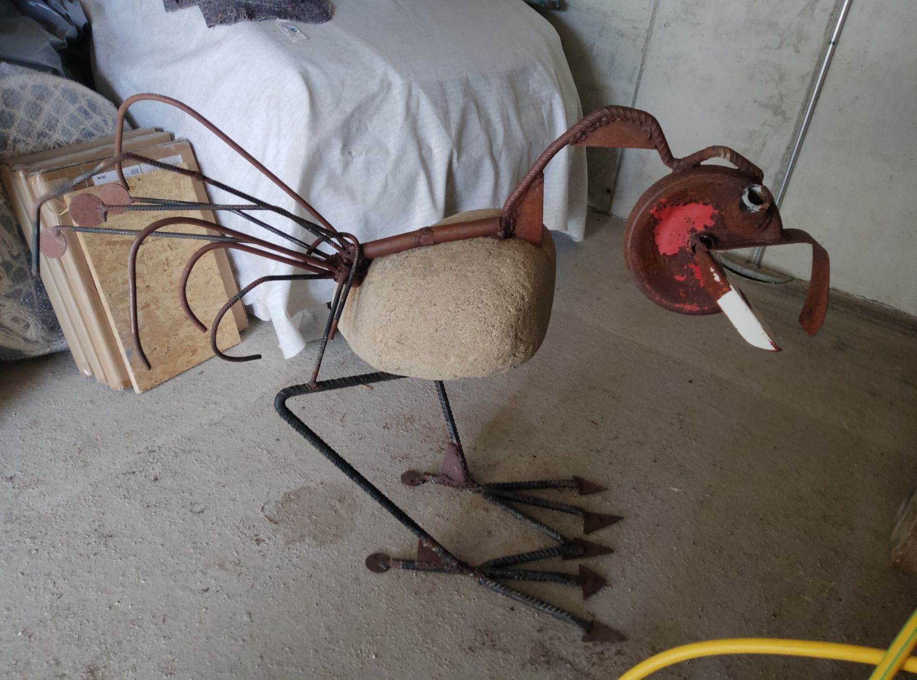 Sculture & Statue: Oiseau pour jardin, rost vogel – Usato da Vicques venduto da prairie0809