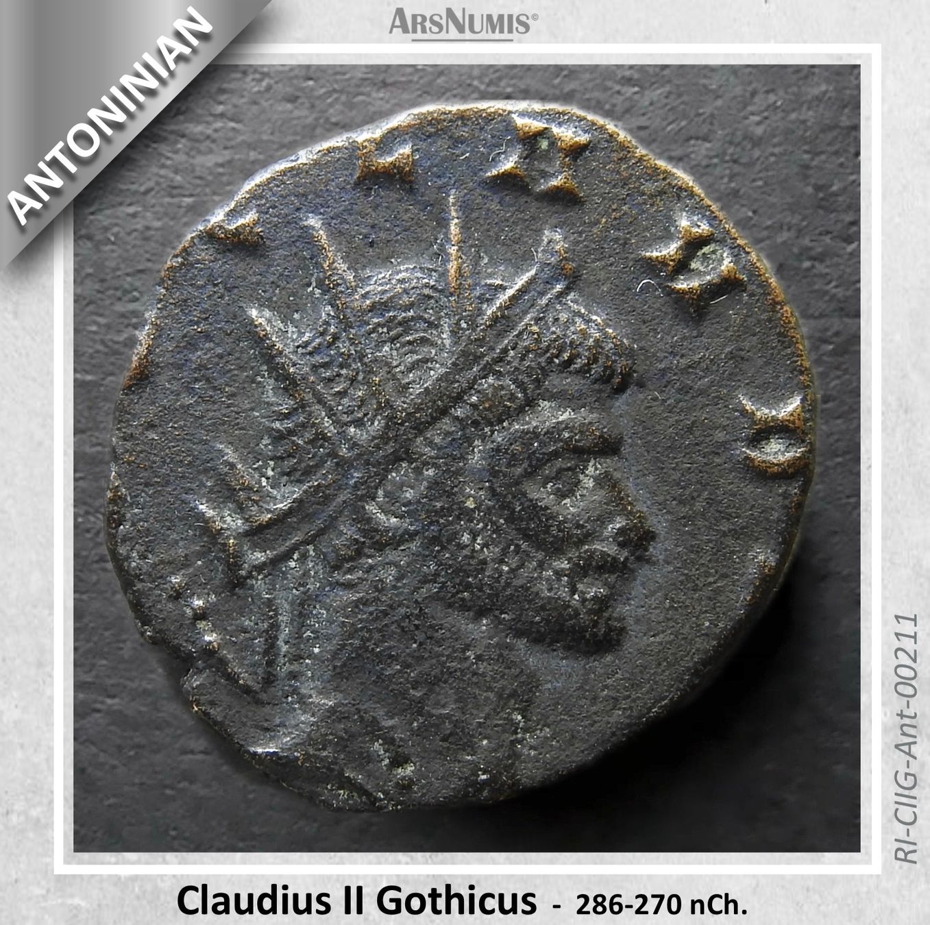 Tutti le monete: Römische Münze - Claudius II Gothicus – Usato da Oberwil b. Zug venduto da ArsNumis 2