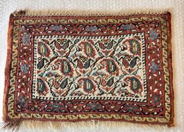 💚 ANTIKER TEPPICH 32.3 x 49.5 cm  🇨🇭 VILLENAUFLÖSUNG