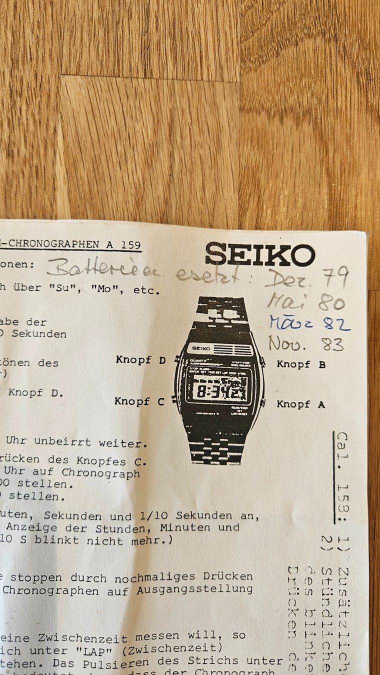 Seiko Orologi: SEIKO A 158-5000 Vintage Digital 1978 – Usato da Oberrohrdorf venduto da Mex01 8