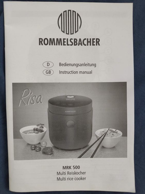 | MRK 500 Kaufen 6 Ricardo Multi ROMMELSBACHER Programme - Reiskocher auf