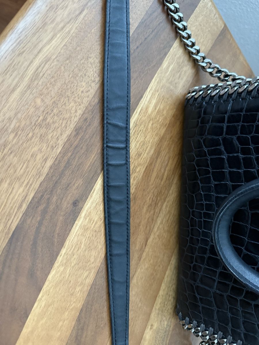 Stella McCartney Borse da donna: Stella McCartney Falabella Box Croc schwarz – Usato da Suhr venduto da blonde_rose 9