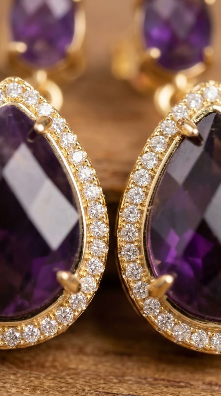 Ohrringe & -stecker: Boucles d’oreilles en Améthyste – Neu und originalverpackt aus St-Maurice von Sandrinette123 2
