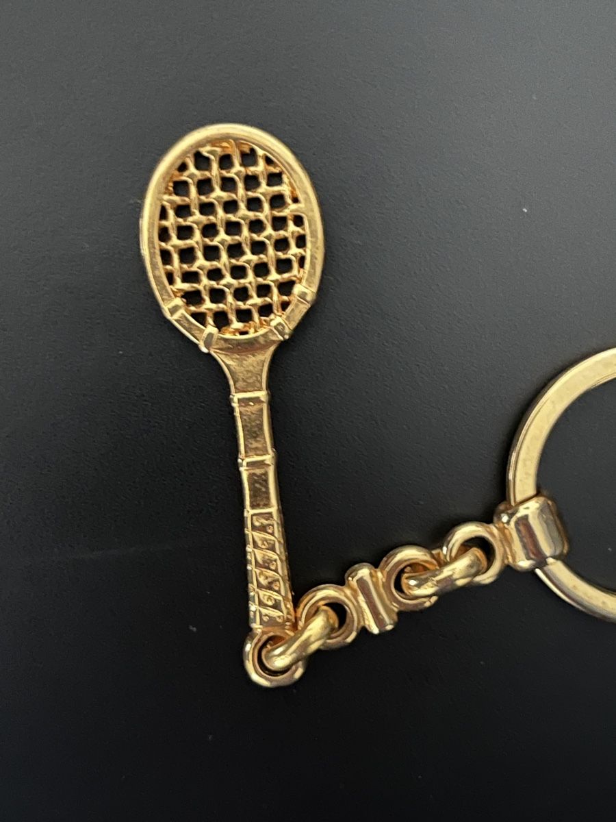 Schlüsselanhänger & - bänder: Gold plated Tennis Racket Charm – Gebraucht aus Zürich von Nowstalgia 2