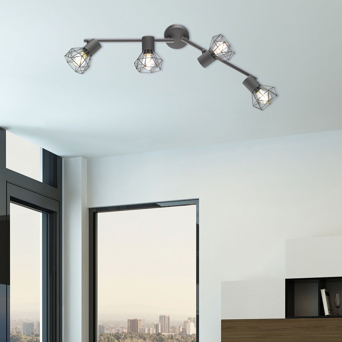 Lampade: Deckenleuchte, 4 Strahler, Verstellbar  – Nuovo (secondo la descrizione) da Kreuzlingen venduto da Smart-Light 1