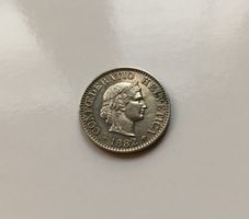 1882 5 Rappen -unz