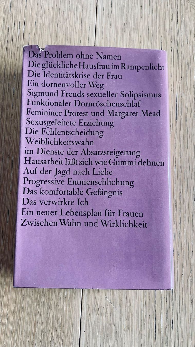 Libri: Der Weiblichkeitswahn - Betty Friedan - 1966 – Usato da Schübelbach venduto da Dolly990_2 1