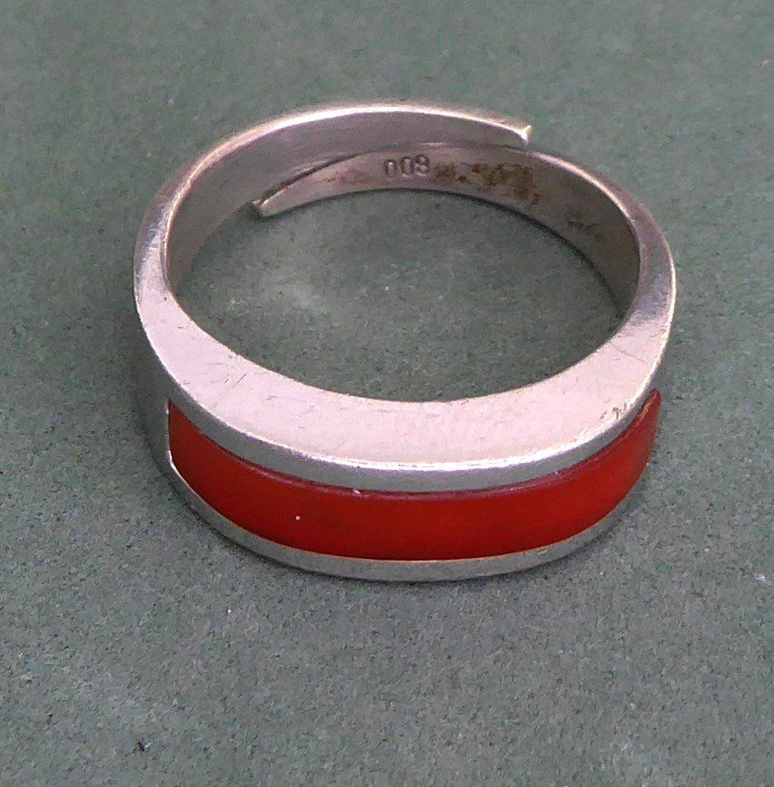 Anelli: Ring 800 Silber mit synthetischem Stein – Usato da Muri AG venduto da silvermouse007 3