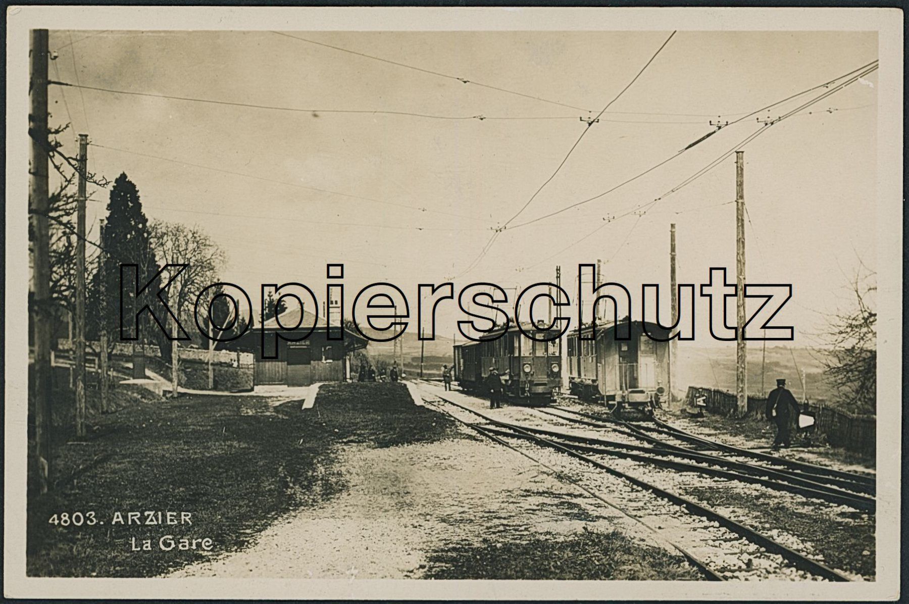 Cartoline postali: VD Arzier - Bahnhof - Bahn NStCM – Nuovo (secondo la descrizione) da Schindellegi venduto da Jonathan77