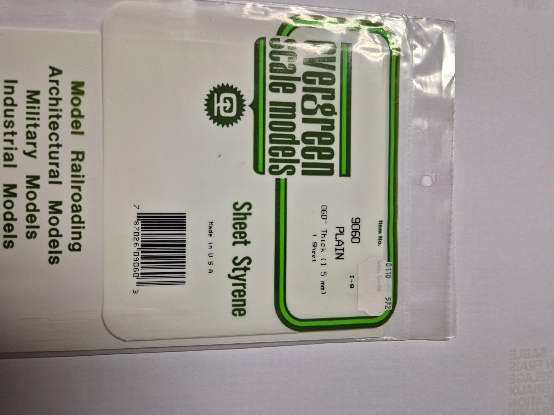 Kit di modellismo & Modellini statici: Evergreen  plaque pour modélisme – Usato da Moutier venduto da cat365 2