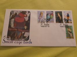 Enveloppe de collection avec timbres d'oiseaux rares - 1993!