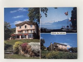 Vintage Postkarte Hotel du Léman Jongny Vevey Schweiz