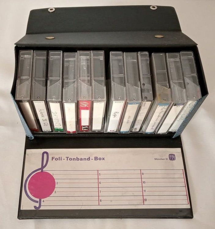 6 Boîtes De Rangement Pour Cassettes Audio - Plastique PP Semi-transparent