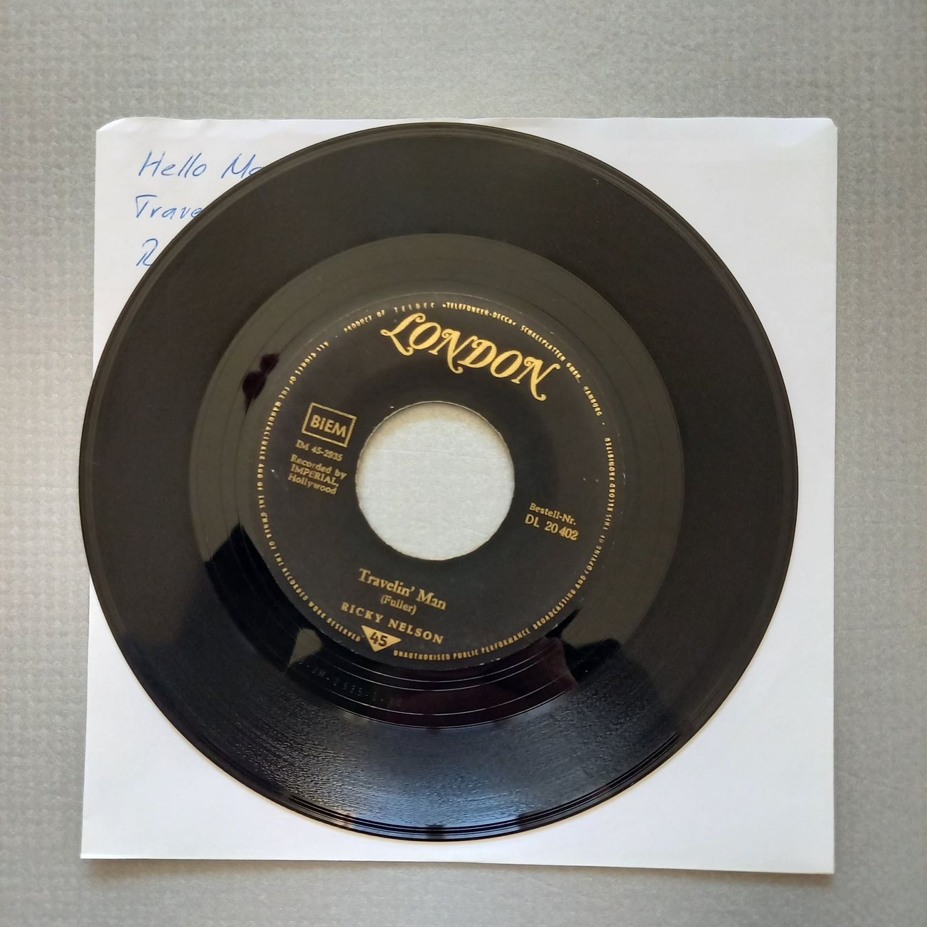 Schallplatten: Ricky Nelson - Hello Mary Lou – Gebraucht aus Arbon von pendulum 1