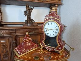 Grosse antike Neuchâteloise Pendule "Zenith"  mit Konsole