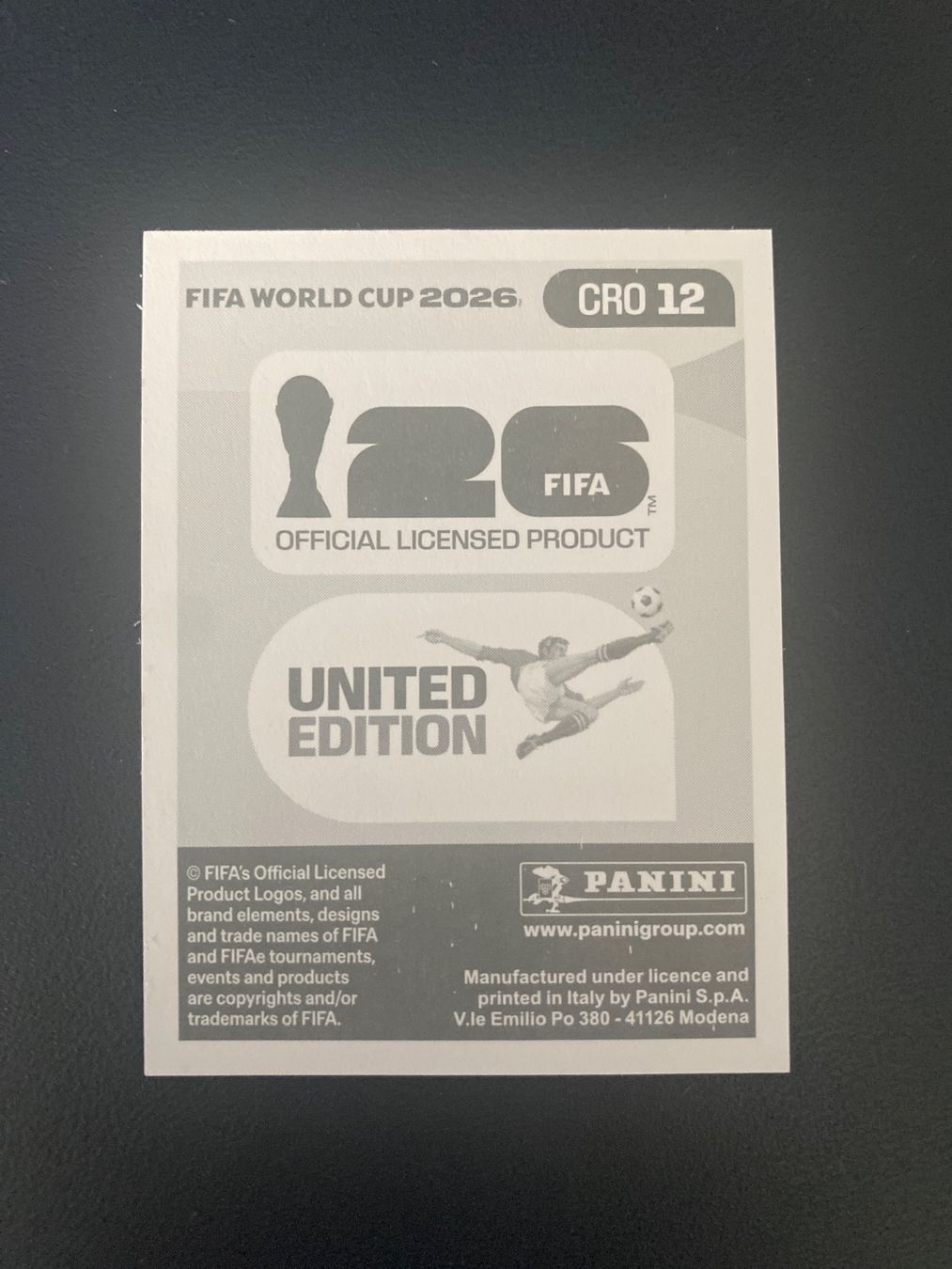 Panini Carte collezionabili: Panini FIFA World Cup Sticker CRO 12 – Nuovo (secondo la descrizione) da Glattbrugg venduto da riseca 1