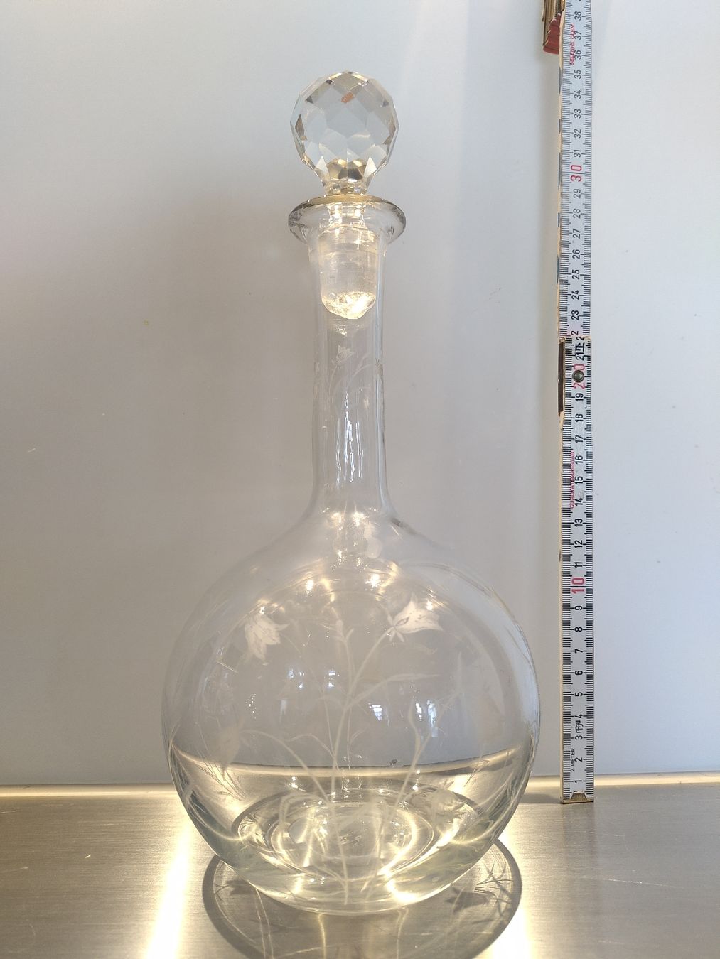 Caraffe: Karaffe mit Blumenmuster, seltenes Stück. – Usato da Biel/Bienne venduto da DoNa82
