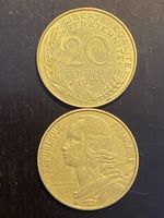 France, RARE 20 cts 1972 Bronze 