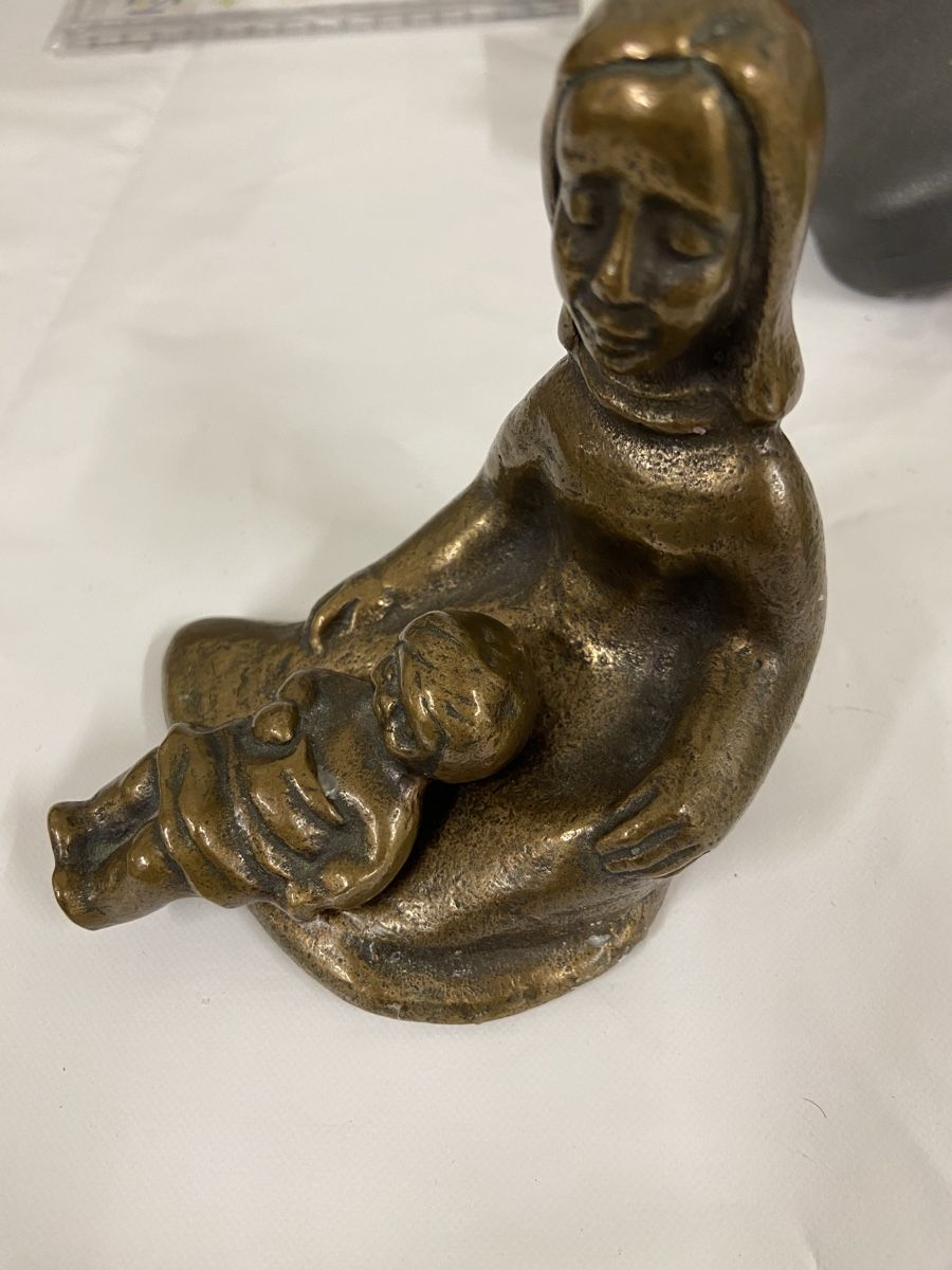 Sculture & Statue: Alte Bronzefigur "Mutter mit Kind" - Sammlerstück! – Usato da Dietikon venduto da brocki-eyra 5