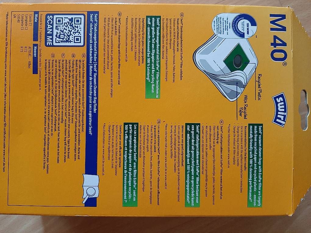 Aspirapolveri & Accessori: Staubsaugersack Swirl M40 – Nuovo (secondo la descrizione) da Marthalen venduto da Jenny.Z 1