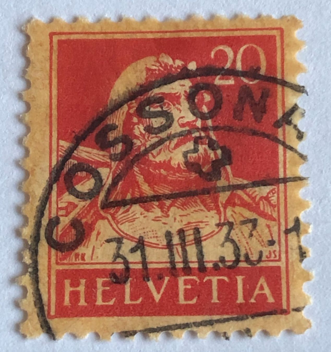 Tutti i francobolli: Tellbrustbild Nr.174 gestempel    – Usato da Aarau venduto da Billa007