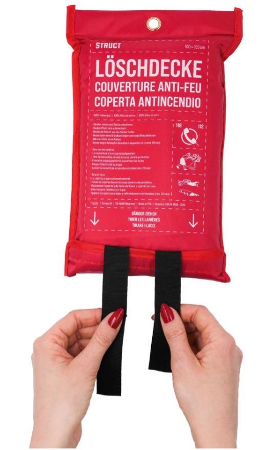 Estintori: Löschdecke 100 x 100 cm – Nuovo e nell'imballaggio originale da Bülach venduto da StoreInShop.com 3