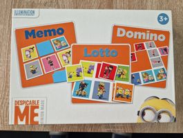 Minions 3 in 1 Spieleset: Memo, Domino und Lotto