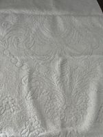 Frottee Handtuch weiss mit Muster neu
