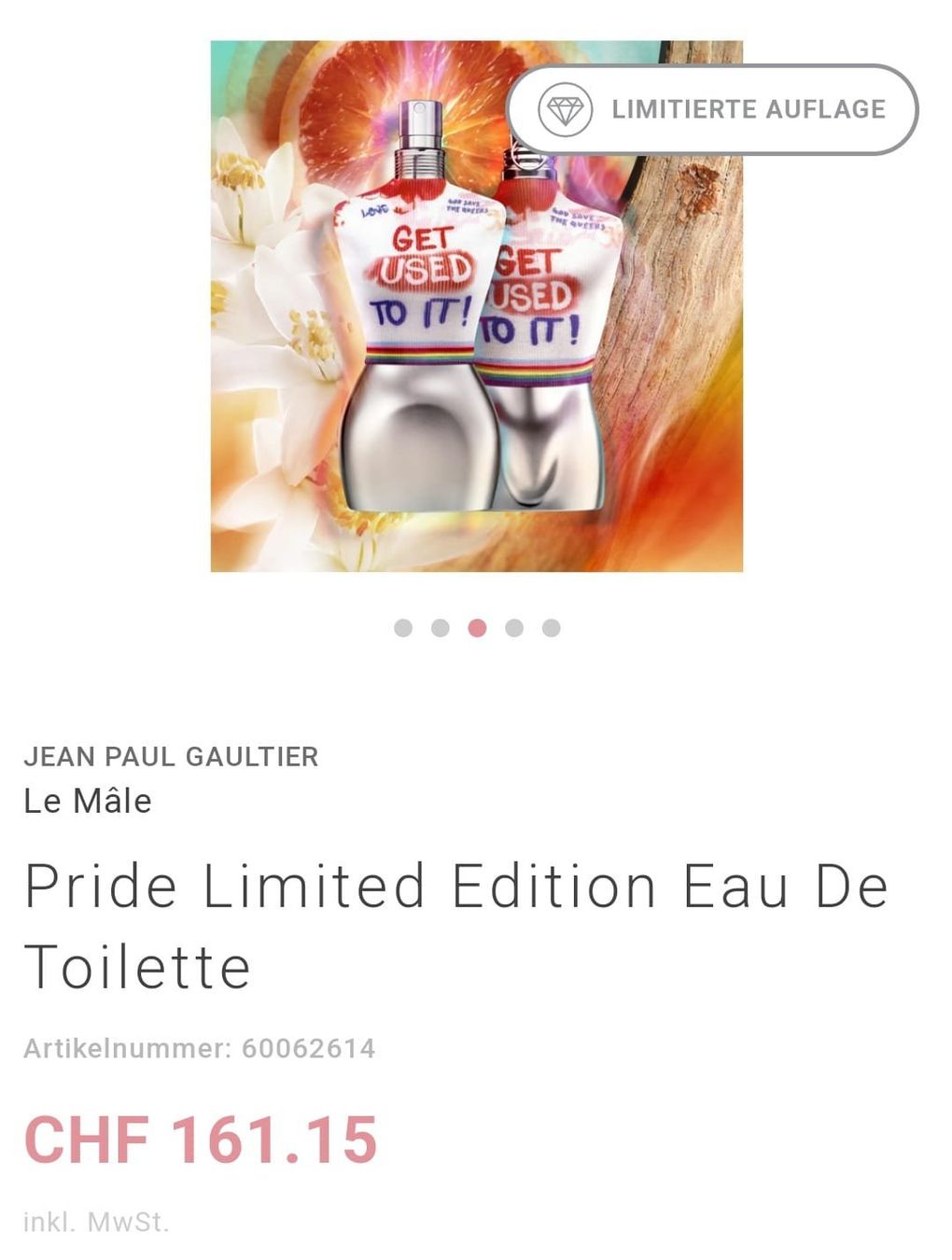 Profumi & Eau de Toilette: Pride Limited Edition eau de Toilette – Nuovo (secondo la descrizione) da Konolfingen venduto da Bio-suisse 1