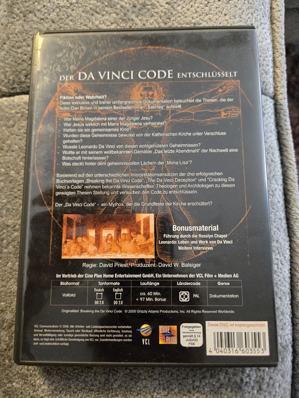 Tutti i DVDs: Der Davinci Code DVD – Usato da Bussigny venduto da Kfdlt 1