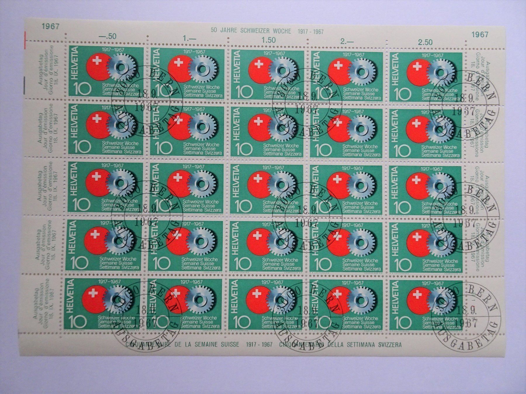 Tous les timbres: 1967 – Neuf (Voir description) à Aadorf par Chnorli-Furz