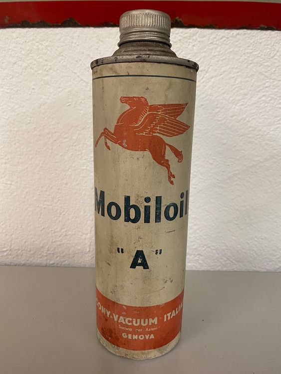 Rare Et Ancien Bidon Dhuile Mobiloil A Genova En Bel Tat Kaufen Auf Ricardo