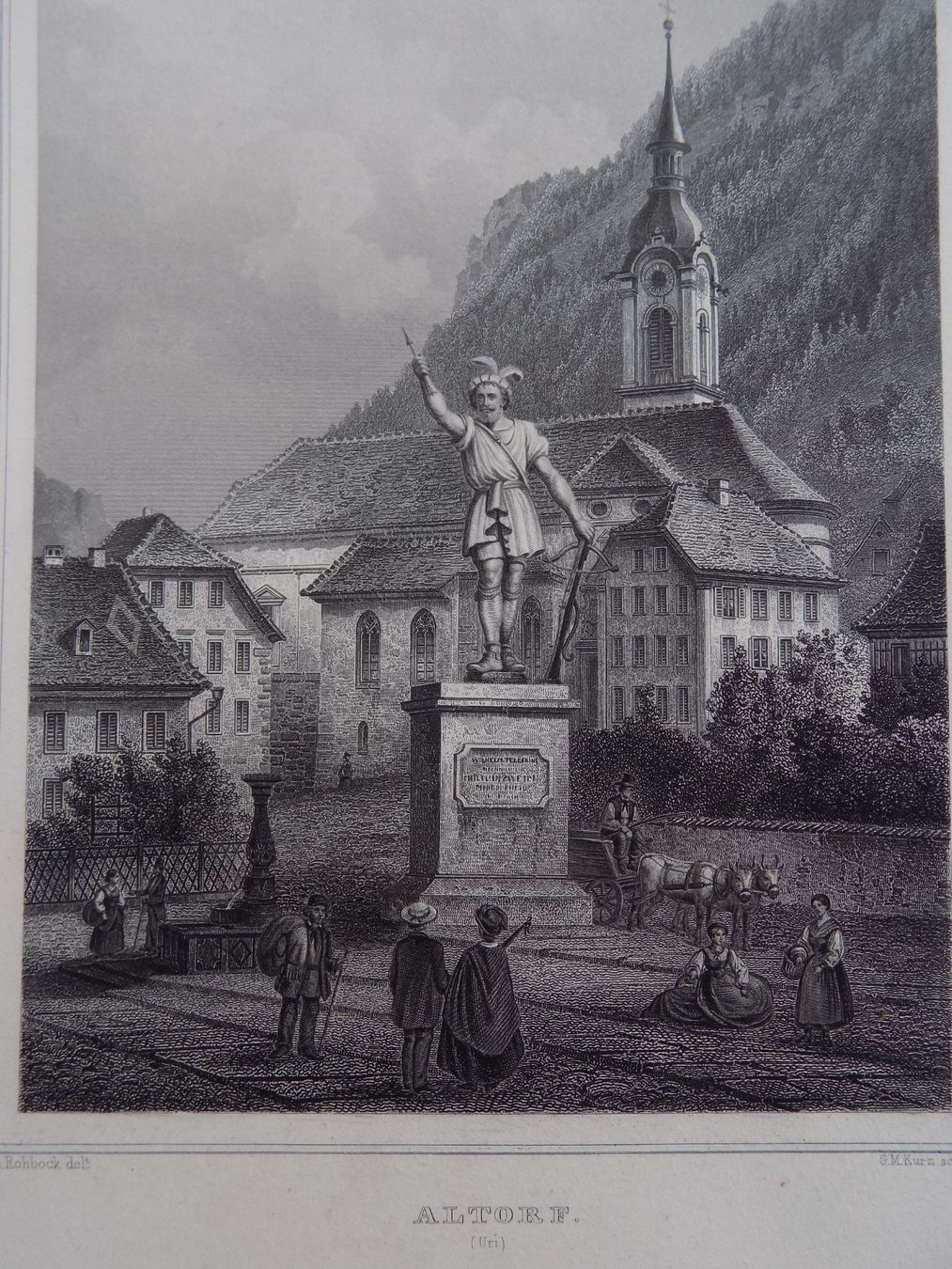 Gravures: Altdorf Telldenkmal – D'occasion à Risch par Rischli15 2