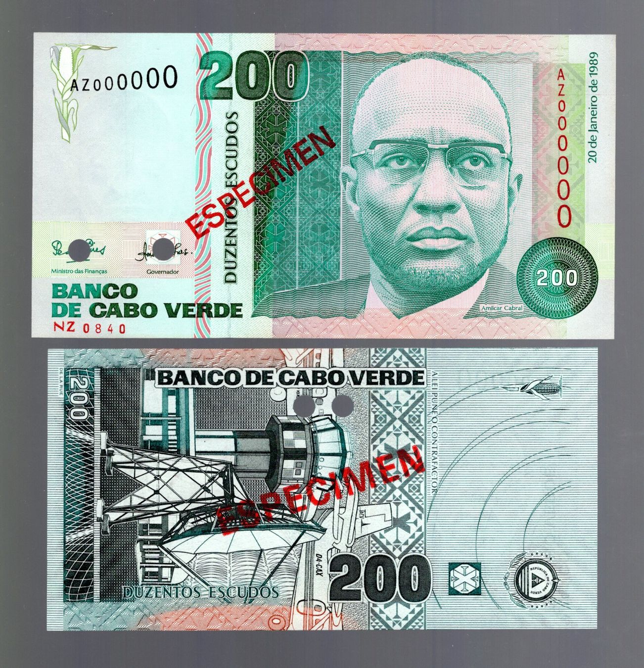 Banconote: Cape Verde 2 stück Especiment UNC – Nuovo (secondo la descrizione) da Leibstadt venduto da baroc333