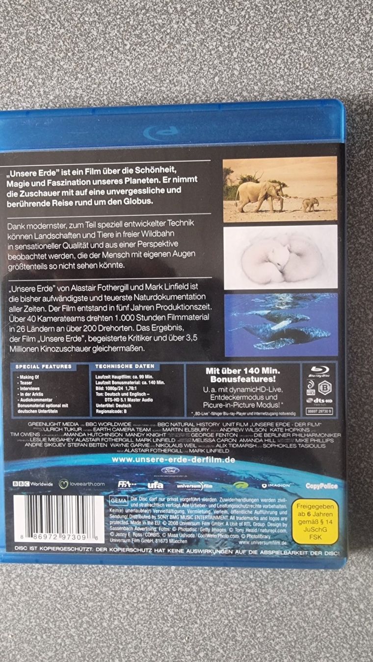 Tous les DVDs: Blu Ray - Unsere Erde – D'occasion à Oetwil am See par fineli2 1
