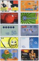 10 diverse Prepaidkarten aus der Welt - mit schönen Motiven